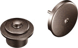 Moen T90331BN Push-N-Lock Tub and Shower Drain Kit with 1.5-Inch Threads, Brushed Nickel