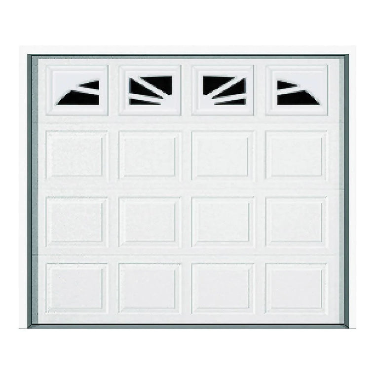 Wayne Dalton 9100 Williamsburg Steel Garage Door, 9 ft. W x 7 ft. H, White