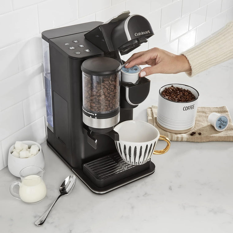Cuisinart DGB-2 Single-Serve Coffeemaker with Conical Burr Grind and Brew System, Black