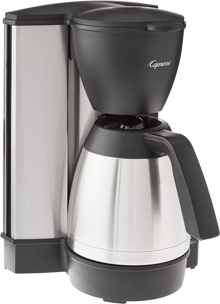 Capresso 485.05 MT600 Plus Programmable Coffee Maker with 10-Cup Capacity, Thermal Carafe and Black Finish