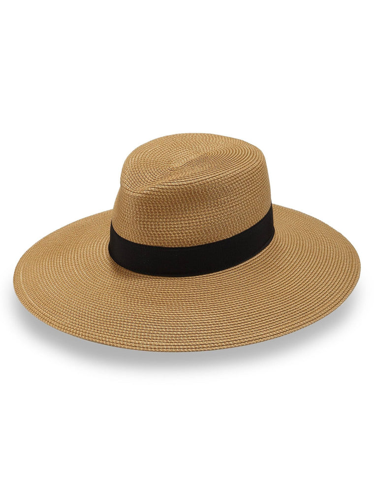 Eric Javits Daphne Hat in Natural/Black