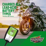 Interstate Batteries 920005 Automatic Battery Charger and Maintainer, 12V 1.0 Amp SLA/AGM Sealed Lead Acid Trickle Charger, Pack of 2